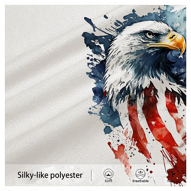 Men's American Flag Veterans Golf Shirt Short Sleeve Polo Shirts Collared Shirts Casual Streetwear Vacation Wear Party Outfits Buttons 3D Print Summer White3