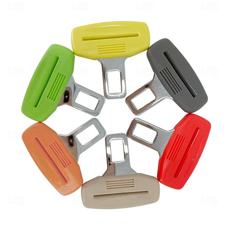2pcs Seat Belt Adjustment Clip – Elastic Seatbelt Stopper Buckle, Auto Interior Accessory4