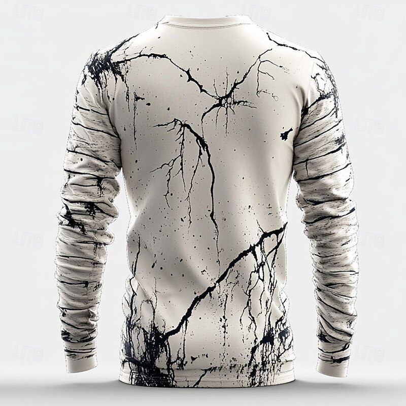 Halloween Men's Cool Skulls T Shirt Long Sleeve T shirt 3D Print Crew Neck Shirt Designer Horror Street Casual Daily White Summer Spring Fall Clothing Apparel S M L XL XXL XXXL2
