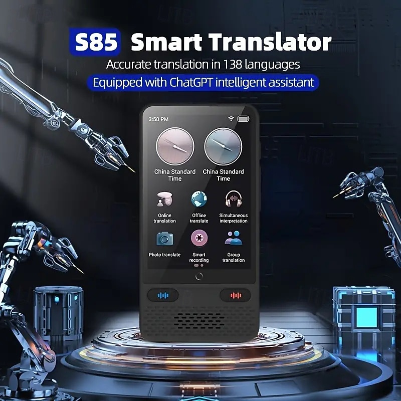 Language Translation Device Two-way Real-time Voice Translation Supports 138 Languages Accurate Offline And Recorded Photo Translator With 3.54 Hd Inch Touchscreen For Travel Business And Study2