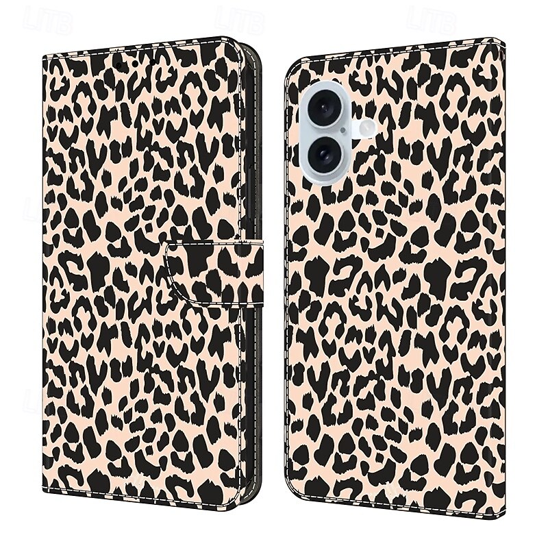 Phone Case For iPhone 16 15 14 Pro Max Plus 13 12 11 Pro Max Mini Back Cover with Stand Holder Shockproof Retro PU Leather