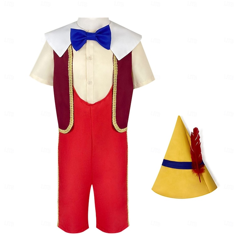 pinocchio Cosplay Cosplay Costume Theme Party Costume Cosplay Movie Cosplay for Boys' Girls' Kid's Carnival Masquerade Party / Evening