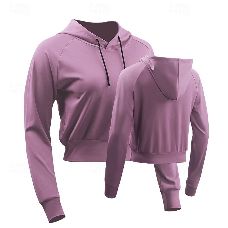 Women's Compression Shirt Athletic Shirt Fitness Shirt Long Sleeve Hoodie Casual Athleisure Fall Solid Colored Quick Dry Soft Breathable Gym Workout Walking Jogging Sportswear Activewear Dark Grey