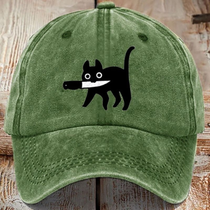 Men's Baseball Cap Sun Hat Trucker Hat Black Orange Cotton Adjustable Fashion Halloween Festival Graphic Pattern Casual / Daily4