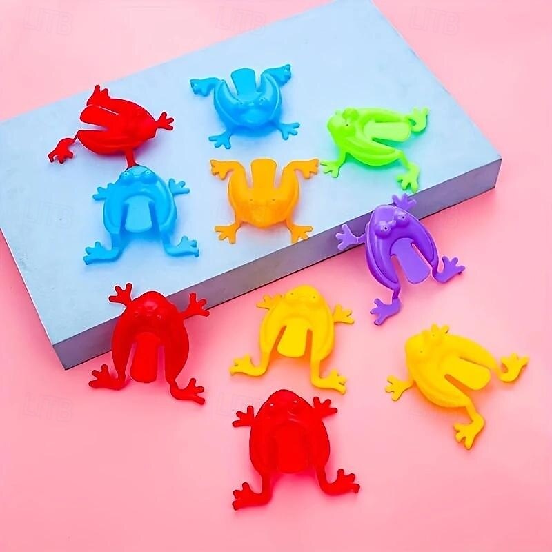 100pcs Jumping Frog Bouncing Restless Toys, Novel Toys, Favored For Parties, Creative Small Gifts, Holiday Accessories, Party Supplies, Birthday Christmas Halloween Thanksgiving Gift - Main Image