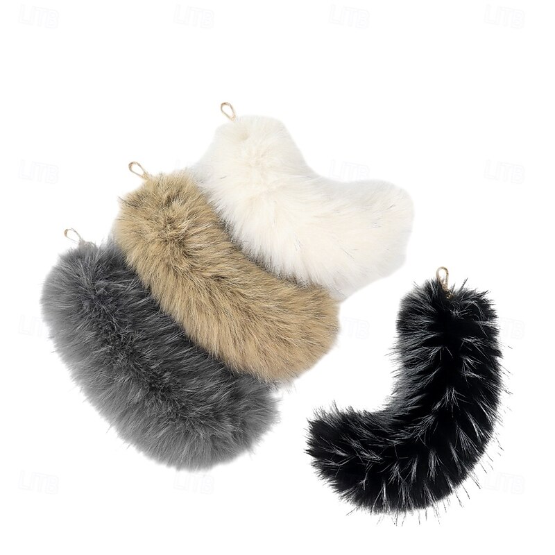 Mask and Tail Set Cosplay for Women 10" Long Tail Carnival Costume2