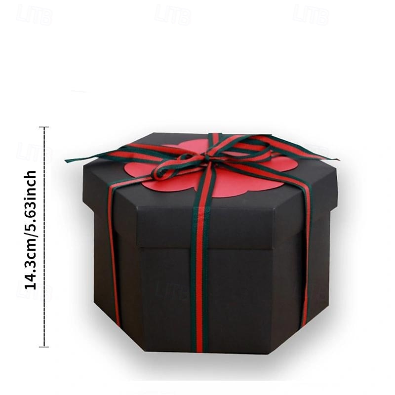 1pc Surprise Mystery Explosion Box DIY Photo Album Anniversary Wedding Birthday Festival Scrapbook Gift Halloween, Thanksgiving And Christmas Gift Easter Gift4