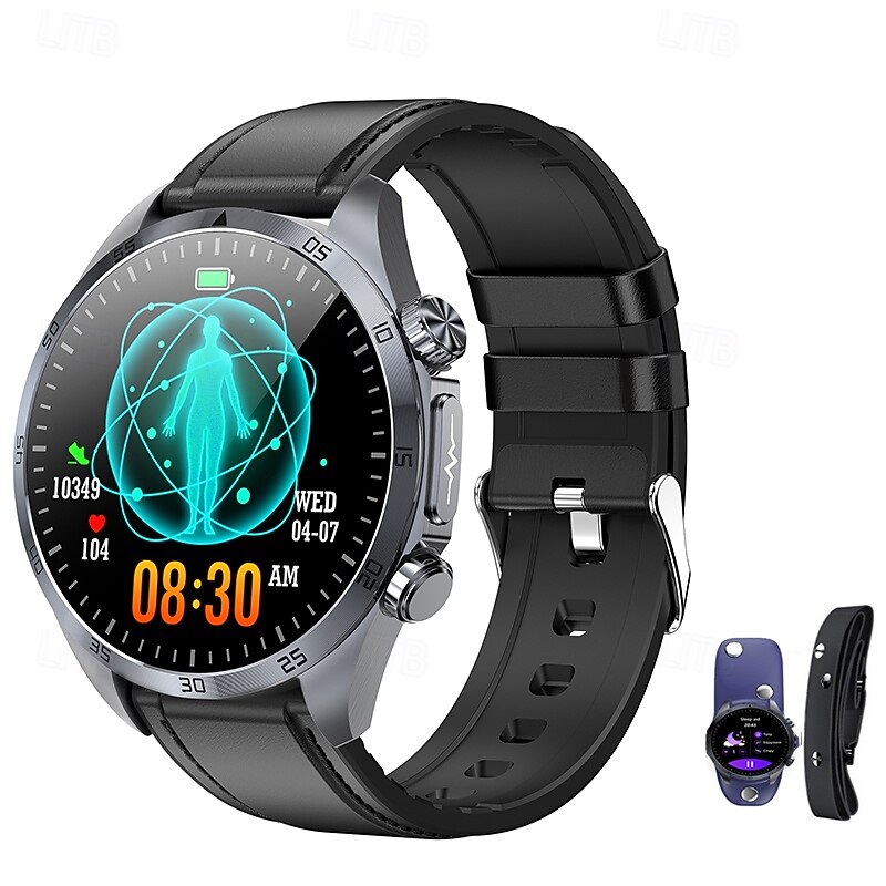 iMosi TK29 Smart Watch 1.43 inch Smartwatch Fitness Running Watch Bluetooth ECG+PPG Temperature Monitoring Pedometer Compatible with Android iOS Women Men Media Control Message Reminder Camera Control2