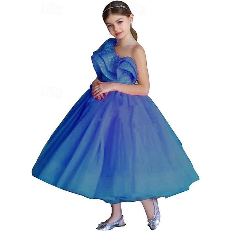 Toddler Girls' Party Dress Sequin Sleeveless Performance Mesh Cute Princess Polyester Above Knee Sheath Dress Tulle Dress Summer Spring Fall 3-7 Years 4-7 Years Black White Red4