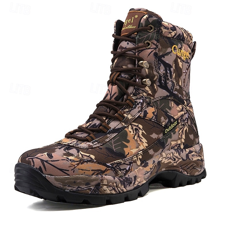 Men's Camouflage Outdoor Hiking Boots – Waterproof, Durable, and Lightweight with Non-Slip Sole for Hunting and Trekking4