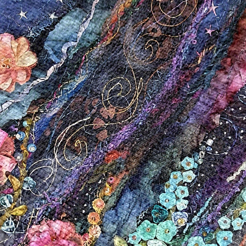 Women's Bohemian Floral Embroidered Crossbody Bag, Artistic Handmade Shoulder Bag with Colorful Flower Design, Perfect for Casual and Festival Wear4