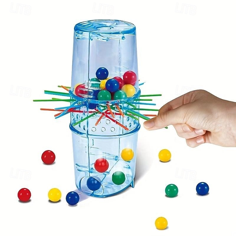 Interactive Puzzle Game - Brain Teaser Toy for Kids and Adults - Develops Problem-Solving Skills, Hand-Eye Coordination, and Critical Thinking - Colorful Beads and Pull Stick Design - Perfect Christma