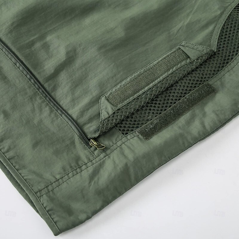 Men's Vest Waistcoat Gilet Fishing Vest Hiking Vest Sports Outdoor Fishing Photography Camping & Hiking Casual Fall Winter Mesh Side Pockets Quick Dry Double Layered Polyester Tactical Practical4