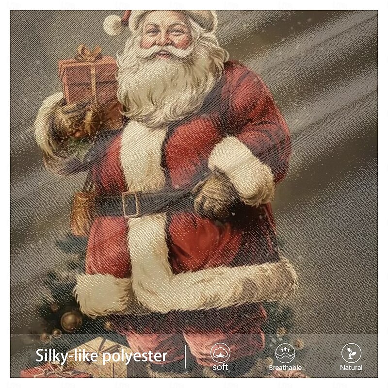 Christmas Men's Santa Claus Sweatshirts Sweatshirt Sweatshirt Zip Sweatshirt Long Sleeve Sweatshirt Stand Collar Half Zip Quarter Zip Vacation Fashion Cute 3D Printing Party Christmas Holiday Half4