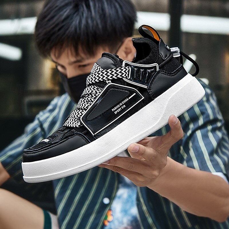 Men's Green High-Top Sneakers with Multicolor Laces and Velcro Strap – Stylish Casual Sport Shoes for Streetwear and Everyday Use 12