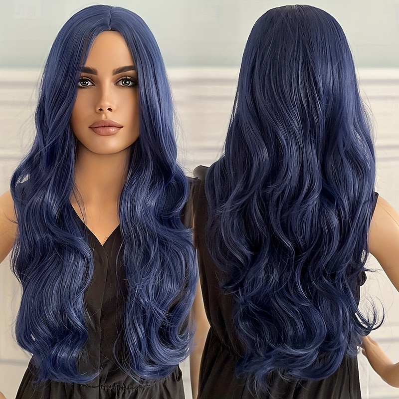 Costume Wigs Colorful Long Curly Synthetic Wig Cosplay Wig For Carnival Cosplay Party3