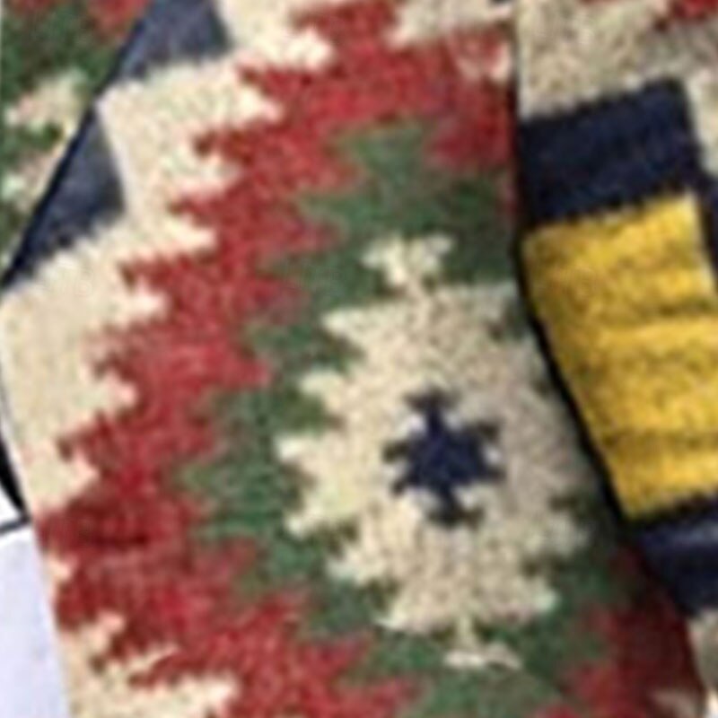 Men's Winter Coat Overcoat Coat Daily Wear Vacation With Pockets Print Front Pocket Fall & Winter Geometry Streetwear Sport Turndown Regular khaki Jacket2