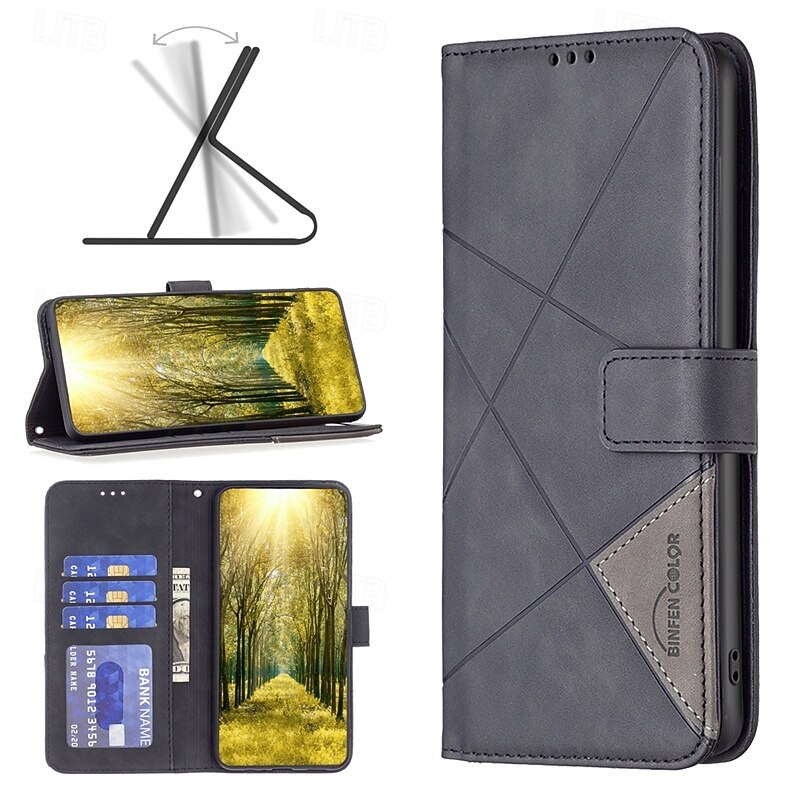 Phone Case For S25 S24 S24 FE S23 S22 S21 Ultra Plus A55 5G A35 5G A25 A15 Wallet Case with Stand Holder Card Slot Shockproof Retro TPU PU Leather2