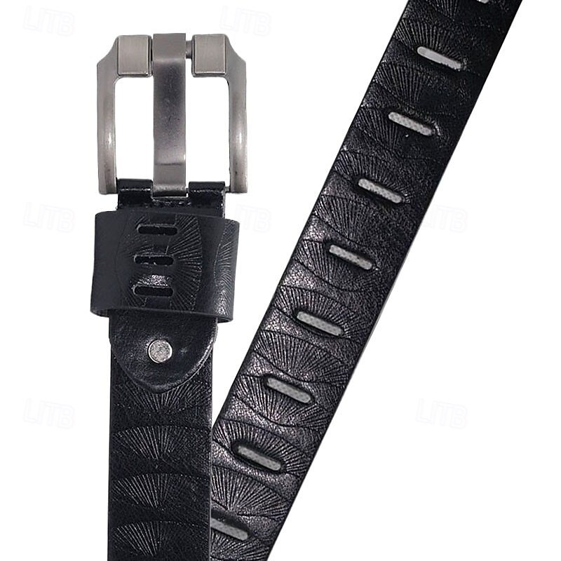 Men's Belt Wide Needle Buckle Belt Casual Antique Belt4