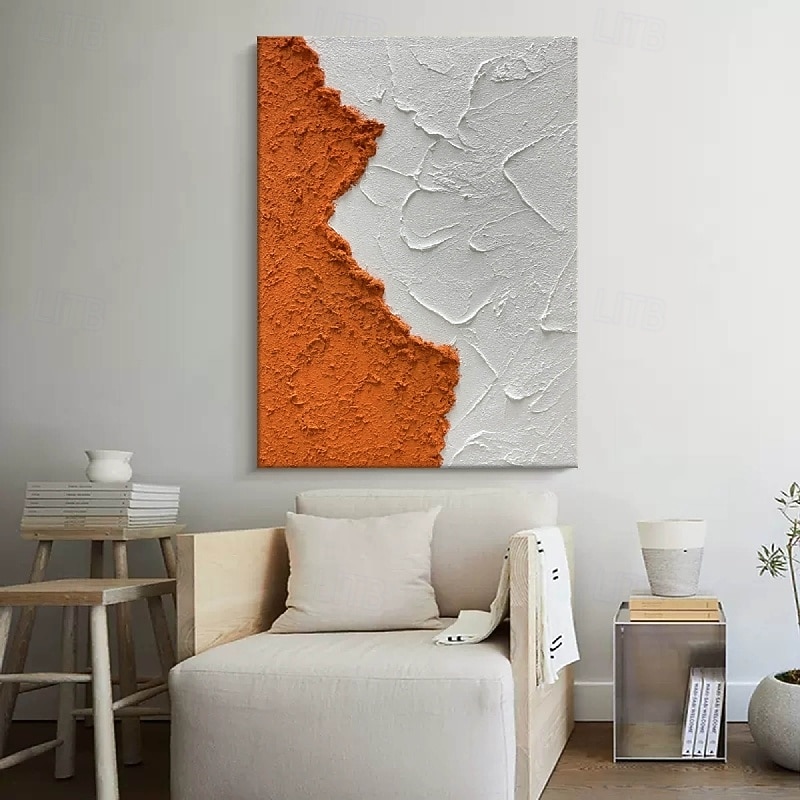 Wave oil Painting Hand painted Abstract Orange Seascape painting Hand-Painted seascape Oil Painting for Living Room Wall Decor Art Abstract Custom Artwork Impressionist Art Unique painting3