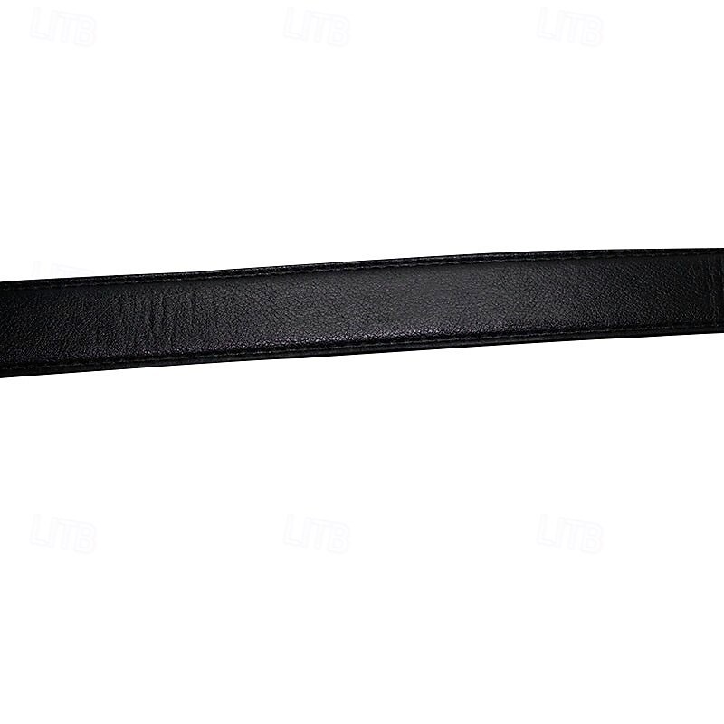 Black Automatic Buckle Belt Men's Casual Belt3