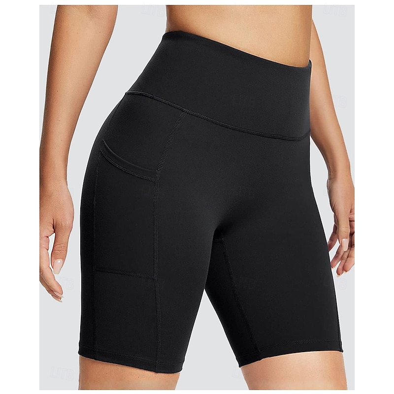 Women's Cycling Shorts Bike Shorts Slim Fit Sports Elastic Sweat-Wicking Breathable Black Dark Blue Clothing Apparel Bike Wear