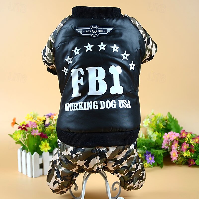 Dog Coat Jacket Puffer / Down Jacket Fashion Winter Warm Fashion Comfortable Outdoor Dailywear Homewear Dog Clothing for Small Medium Large2