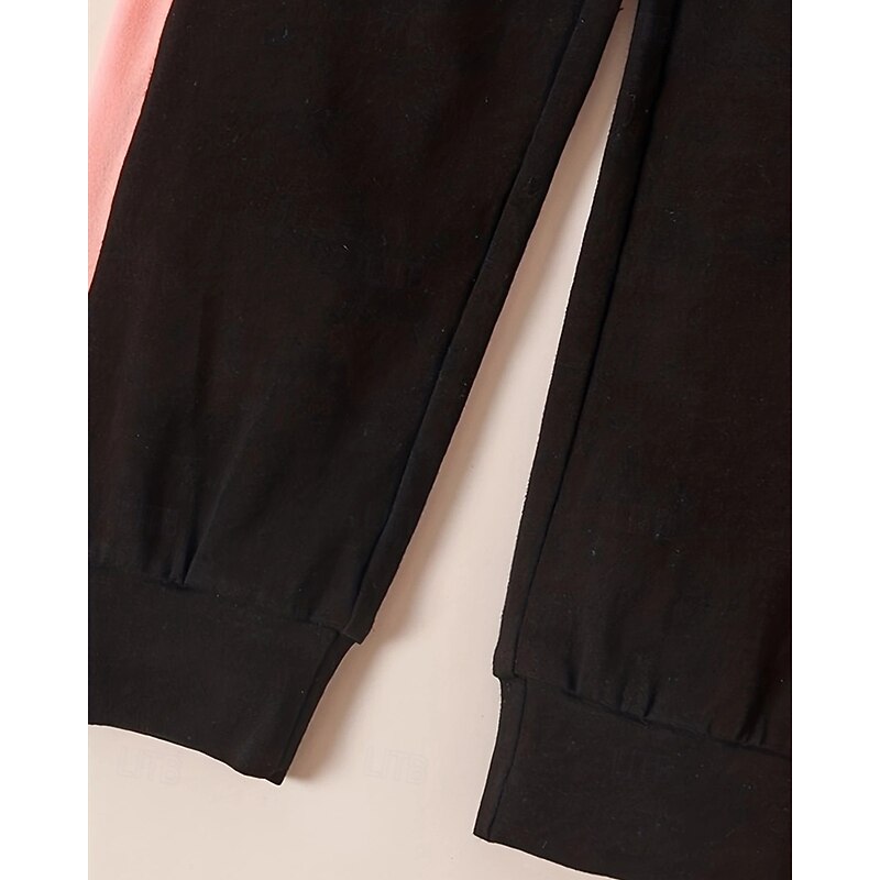 Girls' 3D Butterfly Sports Suit Hoodie Set Tracksuits Long Sleeve Spring Fall Daily Casual Comfort Kids 4-7 Years Hooded Outdoor Vacation Sports Tailored Fit3