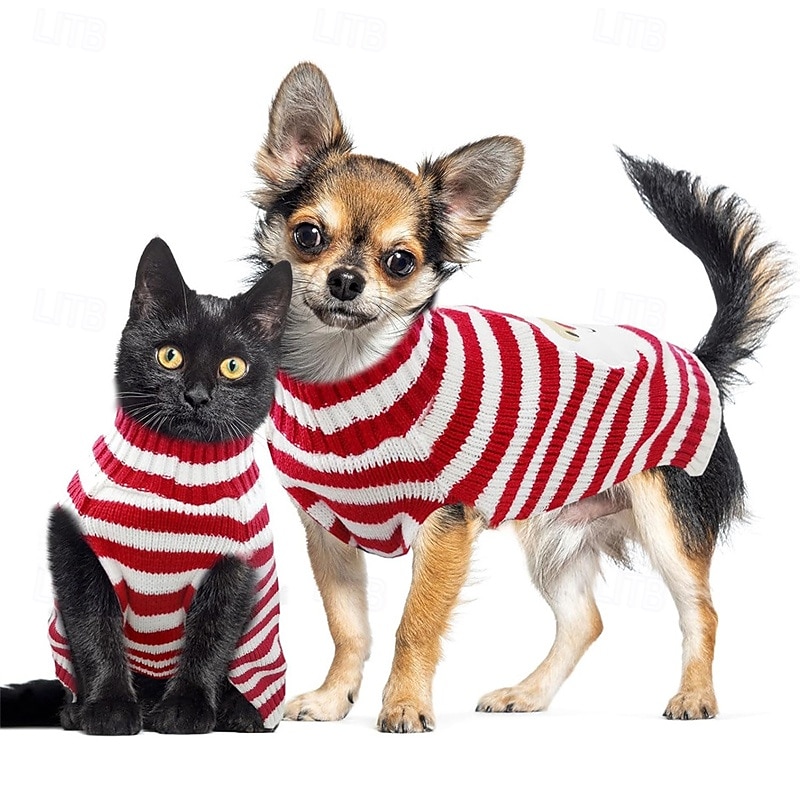 Dog Cat Sweater Jumper Fashion Winter Warm Fashion Comfortable Christmas Christmas Outdoor New Year Dailywear Homewear Dog Clothing for Small Medium2