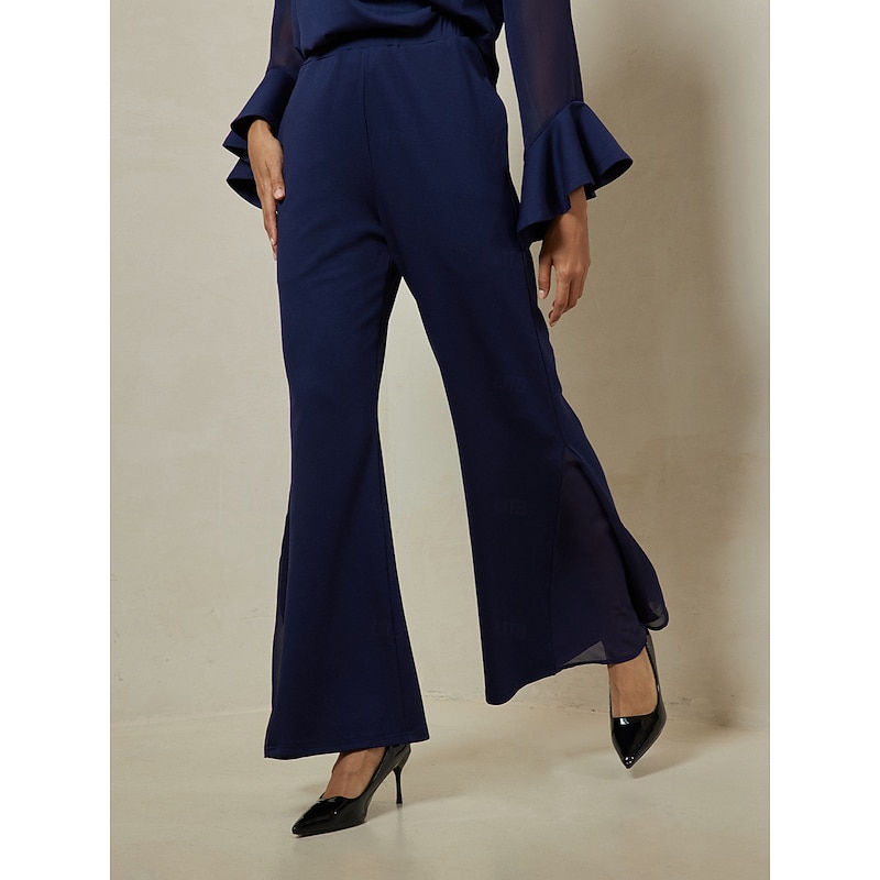 Modal Wedding Elegant Full Length Pants4