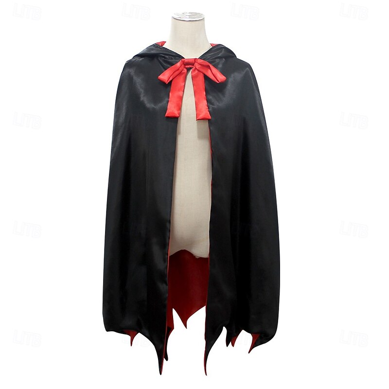 Bat Vampire Halloween Cape Cloak Cosplay Costume Adults' Men's Women's Carnival Masquerade Party / Evening Easy Halloween Costumes Dress Up3