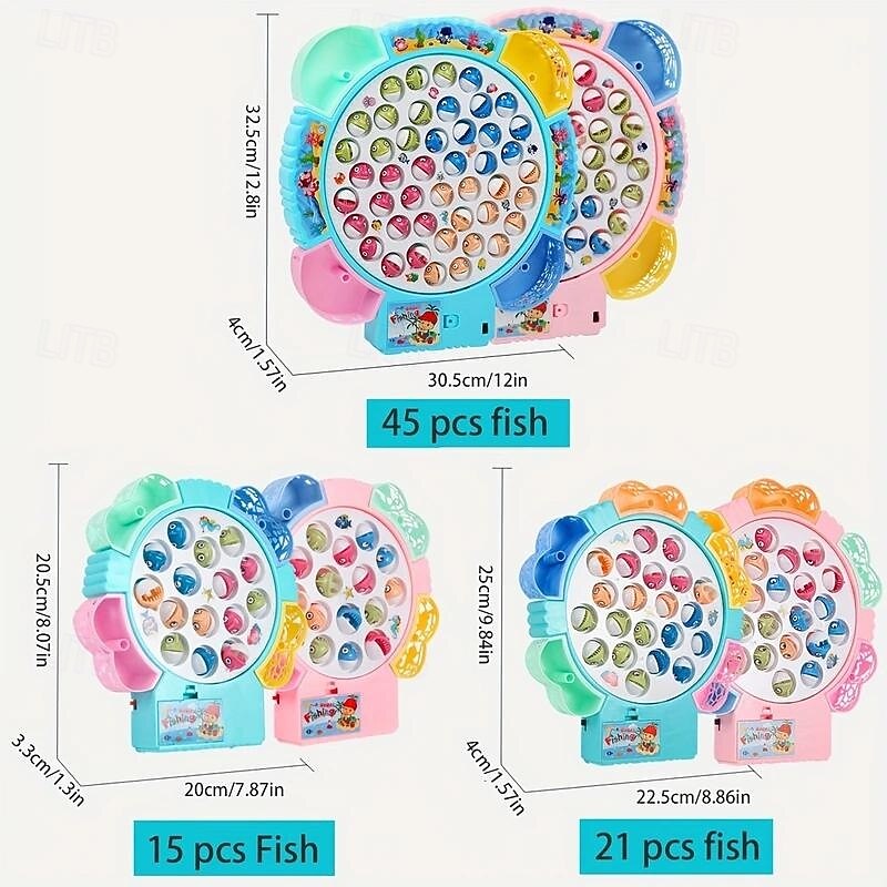 Fishing Toys, Hook Electric Spin With Music, Size Models Optional, Blue And Pink, Toys And Gifts For Kids, Cute Stickers, Practical Birthday And Christmas Gifts easter gift2