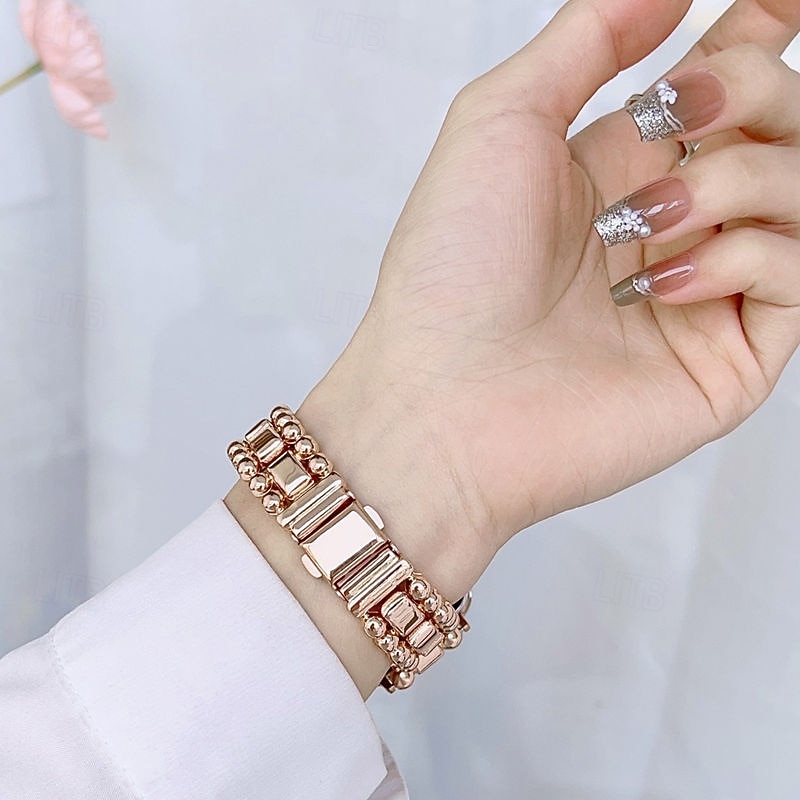 Solo Loop Compatible with Apple Watch band 38mm 40mm 41mm 42mm 44mm 45mm 49mm Metal Clasp Adjustable Alloy Strap Replacement Wristband for iwatch Ultra 2 Series 9 8 7 SE 6 5 4 3 2 13