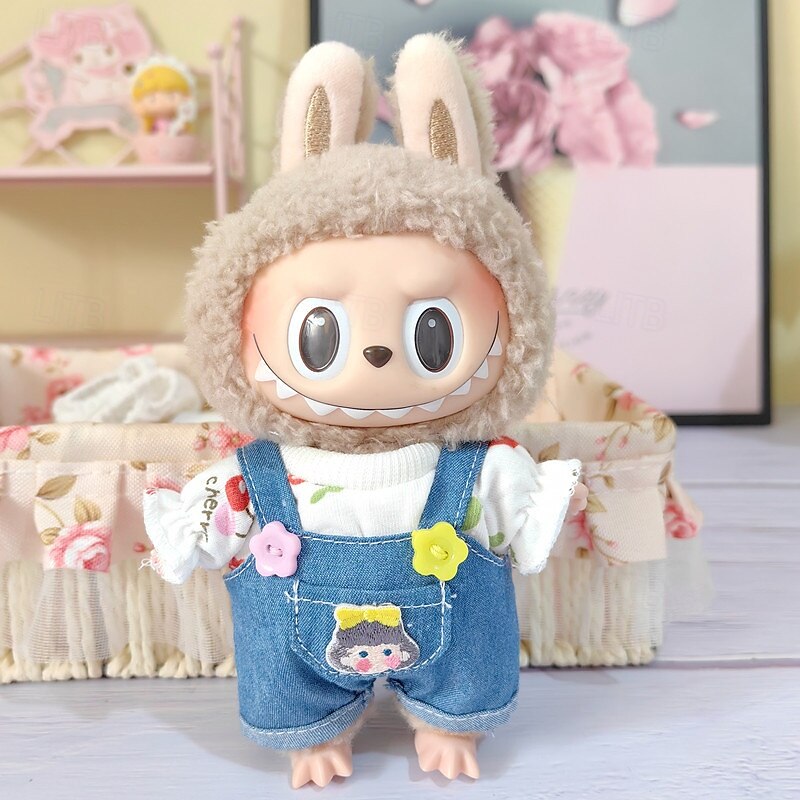 Doll Clothes Suit ForLabubu 7in/17cm Plush Doll Clothes Set(WITHOUT Doll)2