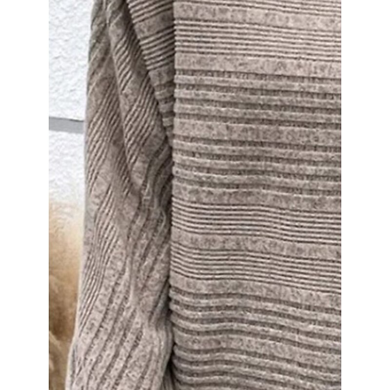 Women's Tunic Elegant Stylish Batwing Sleeve Long Sleeve Regular Tops Boat Neck Work Red Blue Khaki Gray Spring Fall Winter3