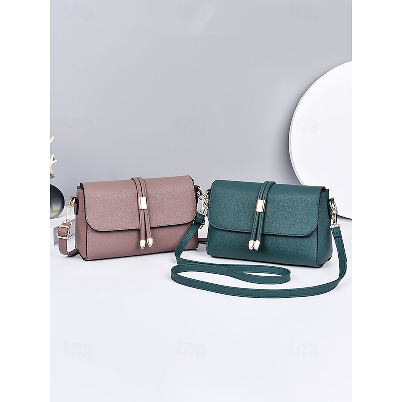 Women's Faux Leather Crossbody Bags in Black and Burgundy – Elegant Shoulder Bags for Everyday Use and Special Occasions2