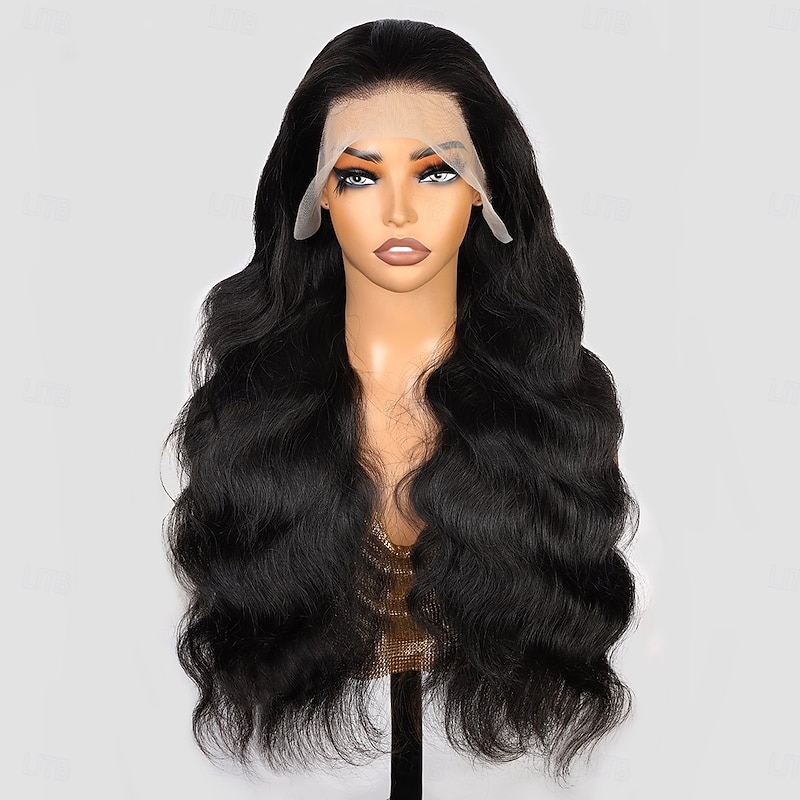 13x4 Transparent Human Hair Lace Front Wig High-end Wig Body Wave Human Hair Wig 200% Density3