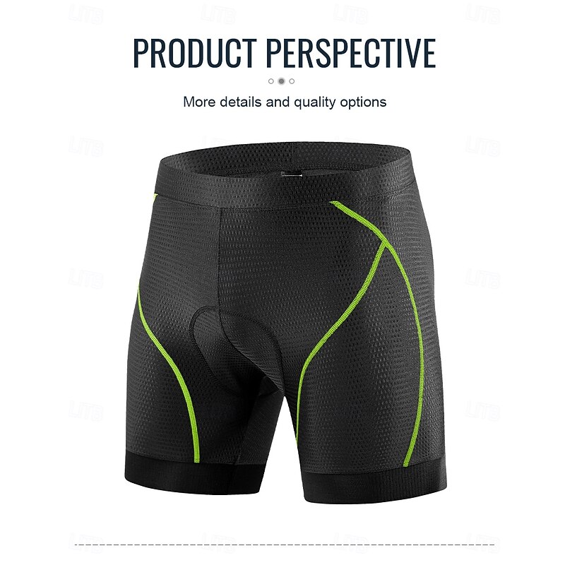 Men's Cycling Pants Cycling Shorts Cycling Padded Shorts Bike Shorts Bottoms Race Fit Sports Fast Dry Breathable Black Black+Red Clothing Apparel Bike Wear3