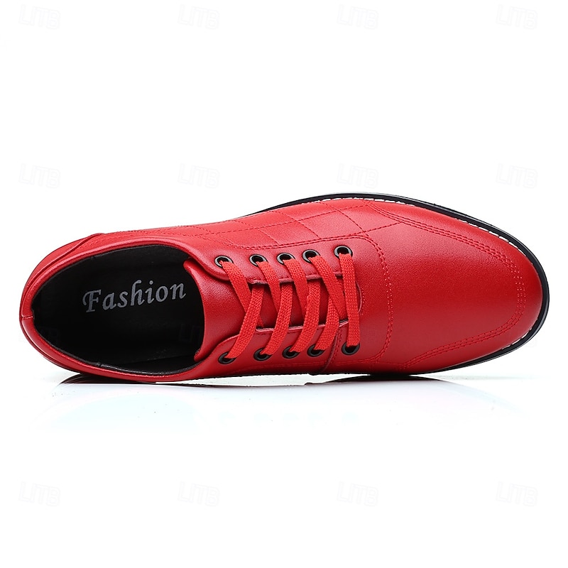 Men's Quilted Blue Faux Leather Sneakers - Stylish Lace-Up Casual Shoes with Durable Sole for Daily Wear and Outdoor Activities3