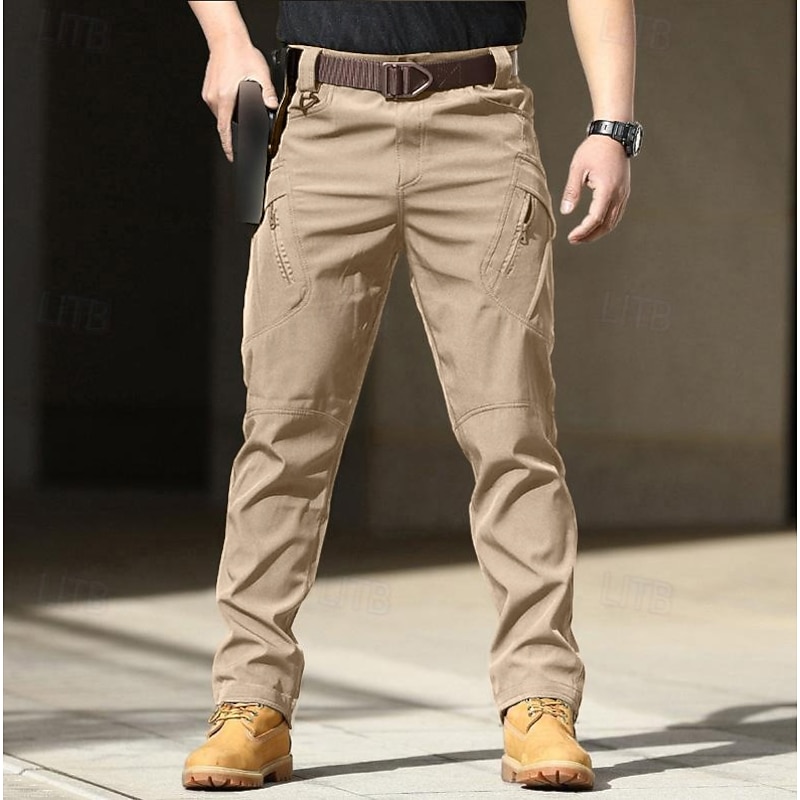 Men's Cargo Pants Tactical Pants Pocket Plain Waterproof Comfort Outdoor Daily Going out Fashion Casual Black Army Green
