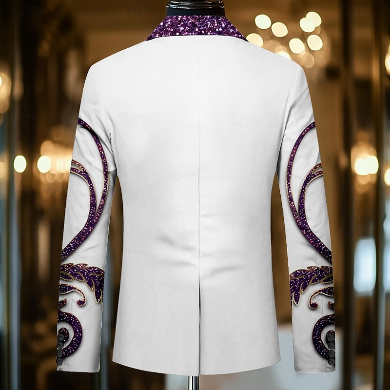 Men's Graphic Long Sleeve Turndown Artistic Casual Party Evening Wear Daily Buttons 3D Print Multi Pocket2