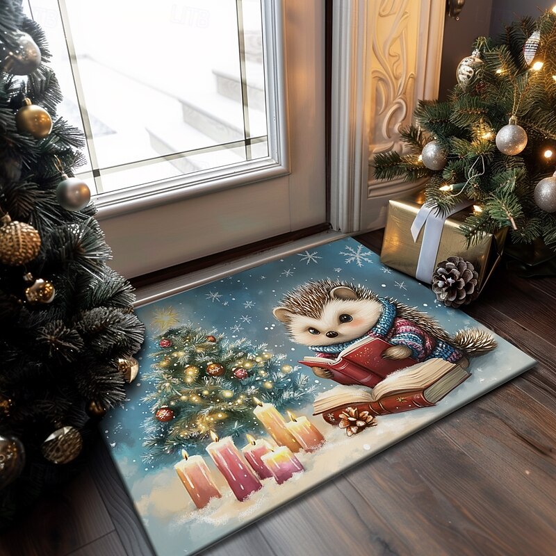 Christmas Decoration Doormat Animal Kitchen Mat Floor Mat Non-Slip Area Rug Oil Proof Rug Indoor Outdoor Mat Bedroom Decor Bathroom Mat Entrance Rug4