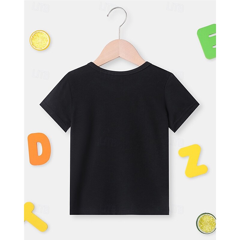 Halloween Boys 3D Pumpkin Car T shirt Tee Tops Short Sleeve Summer Fashion Sport Polyester Kids 4-12 Years Crew Neck Casual Daily Wear Vacation Regular Fit3