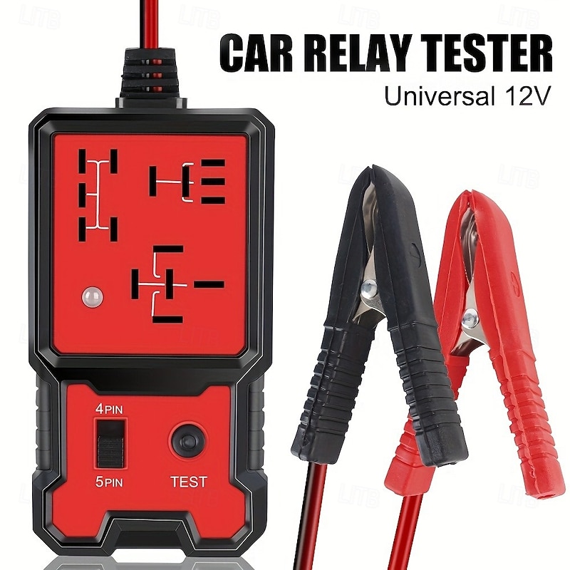 12V Automobile Relay Tester - Electronic Battery & Generator Diagnostic Tool, Universal Check Analyzer3