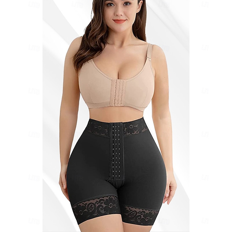 Women's Lace Body Shaper for Women Butt Lifting Shapewear Tummy Control Panties with Hook Closure Home Outfits3