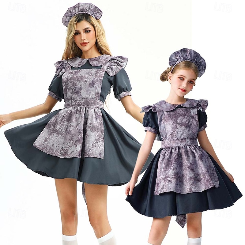 Voodoo Doll Halloween Dress Costume Carnival Costume Cosplay Lolita Kid's Adults' Women's Girls' Carnival Party Easy Halloween Costumes Dress Up