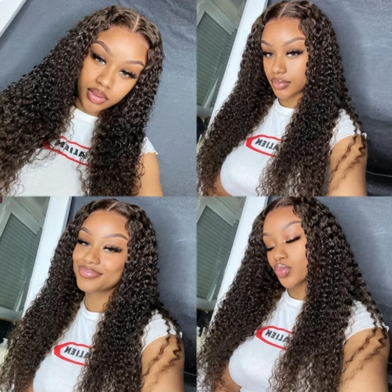 Remy Human Hair 5x5 Closure 13x6 Lace Front Wig Side Part Middle Part Free Part Brazilian Hair Natural Wave Water Wave Natural Wig 130% 150% 180% Density with Baby Hair Natural Hairline Pre-Plucked4