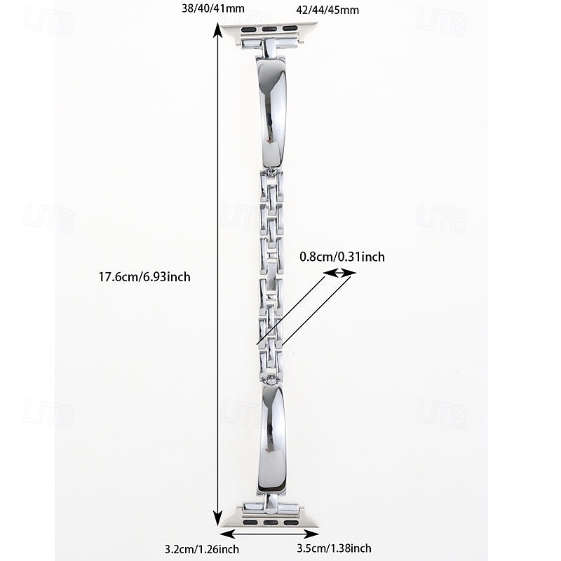 Solo Loop Compatible with Apple Watch band 38mm 40mm 41mm 42mm 44mm 45mm 49mm Women Metal Clasp Alloy Strap Replacement Wristband for iwatch Ultra 2 Series 9 8 7 SE 6 5 4 3 2 14