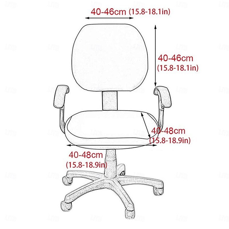 Office Chair Cover and Stool Chair Cover Stretchy and Durable Slipcovers Furniture Protectors for a Stylish and Comfortable Workspace Decor2