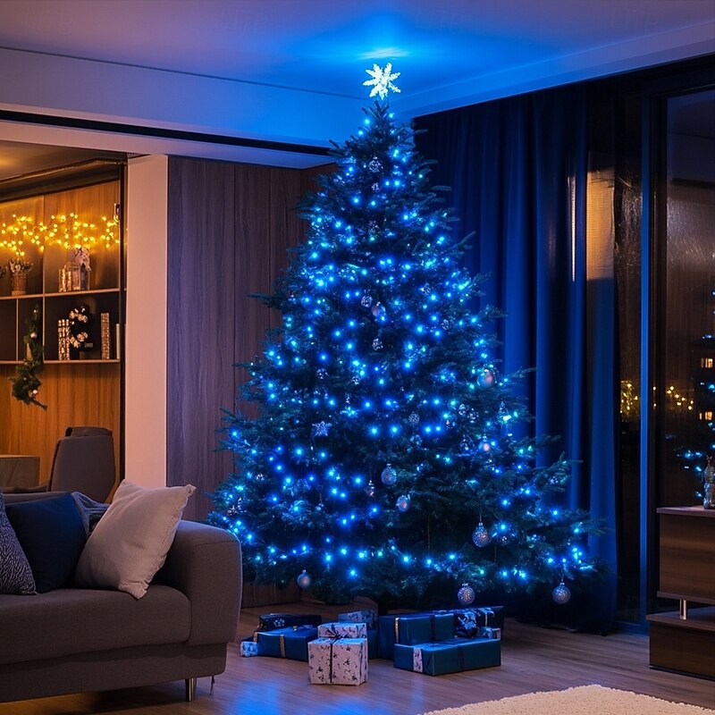 Elegant Wedding Reception Party LED String Lights, Plug-in Fairy String Lights 8 Modes Waterproof Indoor/Outdoor Christmas Tree Lights for Wedding, Party, Bedroom Decorations EU Plug and US Plug4